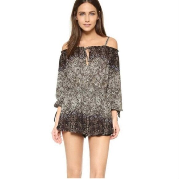 Free People Pants - Free People So Divine Off the Shoulder Romper